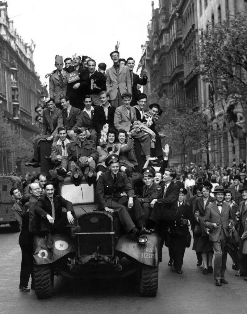 Celebrating the end of World War II