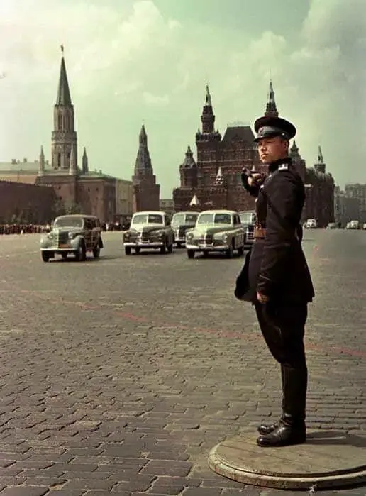 Traffic Controller on Red Square