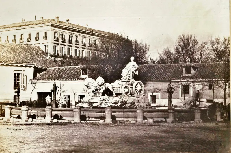 La Cibeles en su antigua ubicación