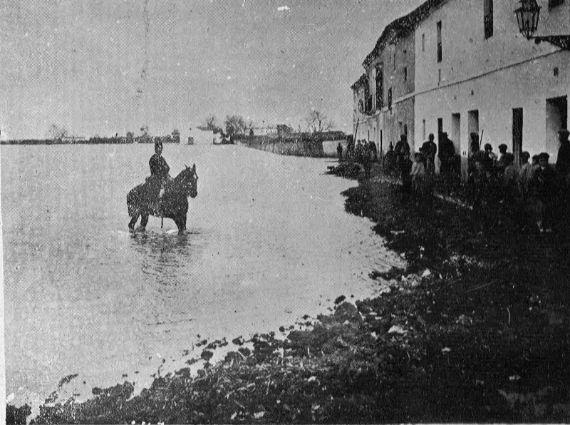 El Prado de Santa Justa durante una riada
