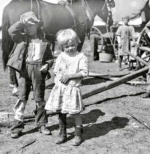 A four-year-old cotton picker