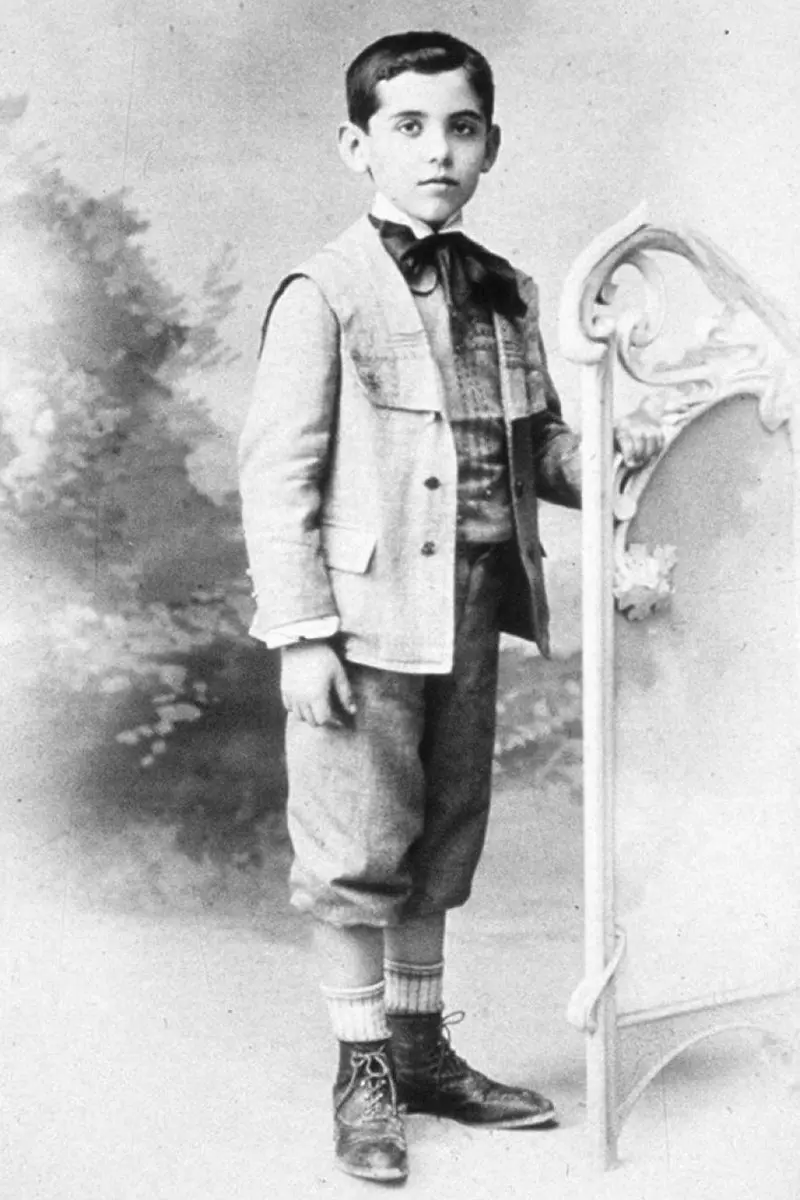 Federico García Lorca con 6 años