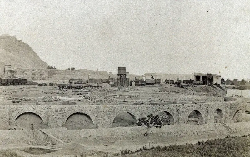 Construcción de la Estación de  Madrid