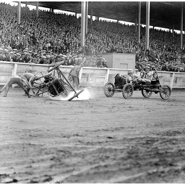 A dramatic crash