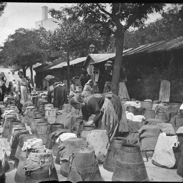 Vendedoras de sellas.