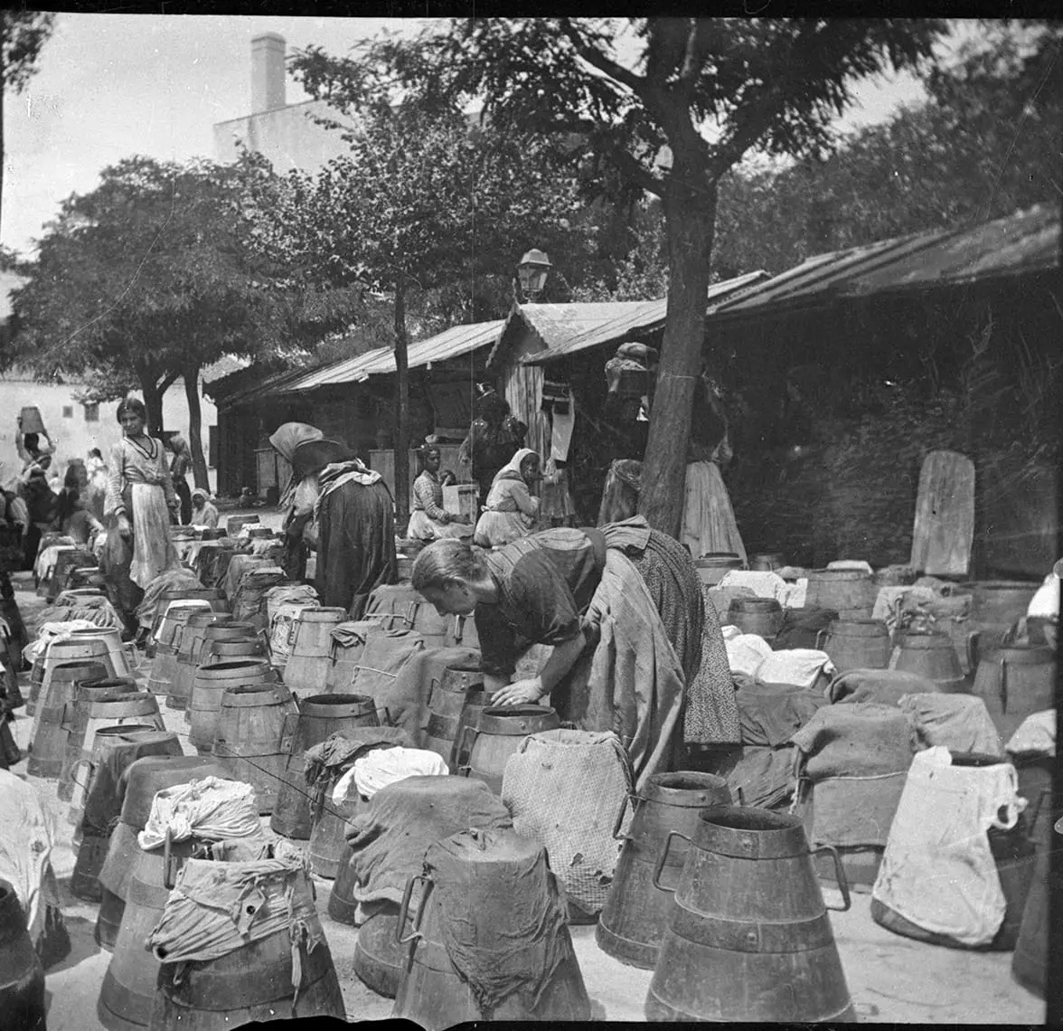 Vendedoras de sellas.