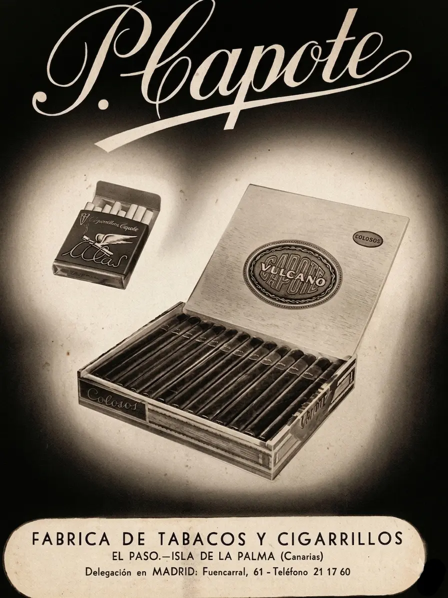 Publicidad rescatada Fábrica de Tabacos Capote