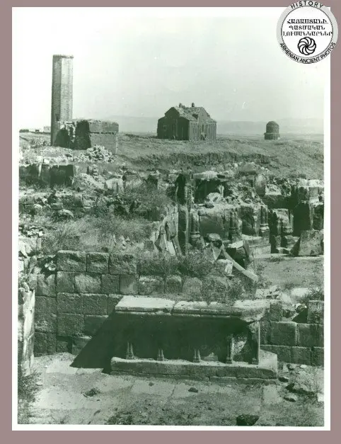 General view of the Mother Cathedral of Ani from the south-west side