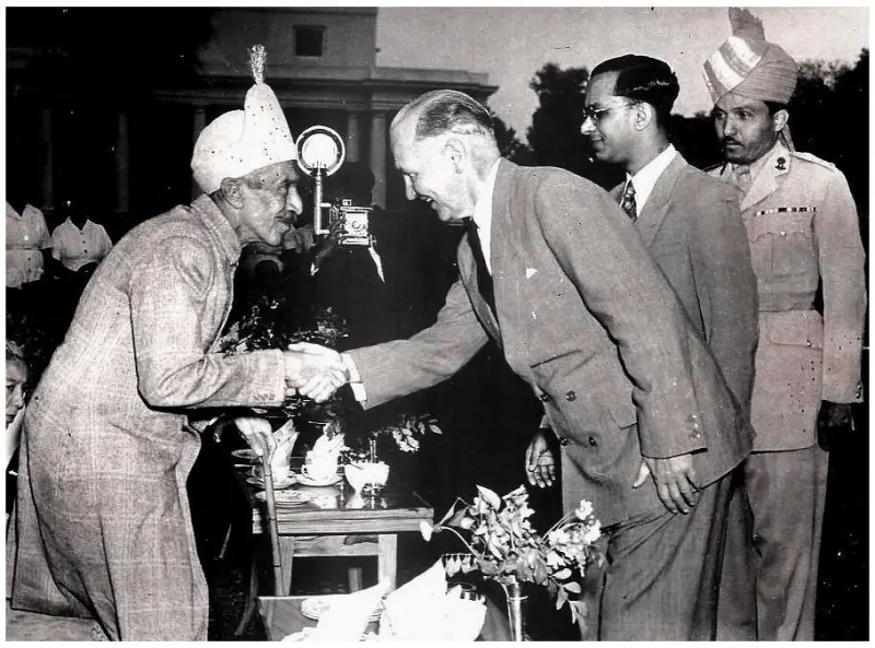  The President of Yugoslavia Josip Broz Tito meeting with H.E.H. the Nizam of Hyderabad