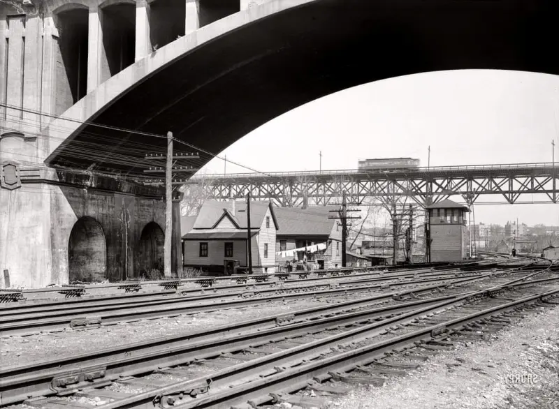 Housing under the Wisconsin Avenue viaduct