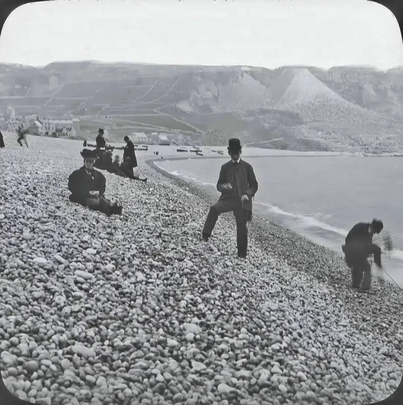 Enjoying Chesil Beach