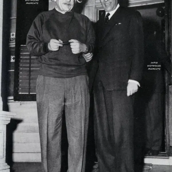Nehru with Albert Einstein