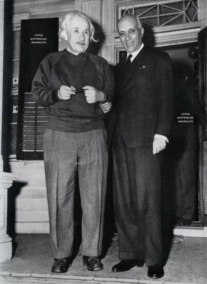 Nehru with Albert Einstein