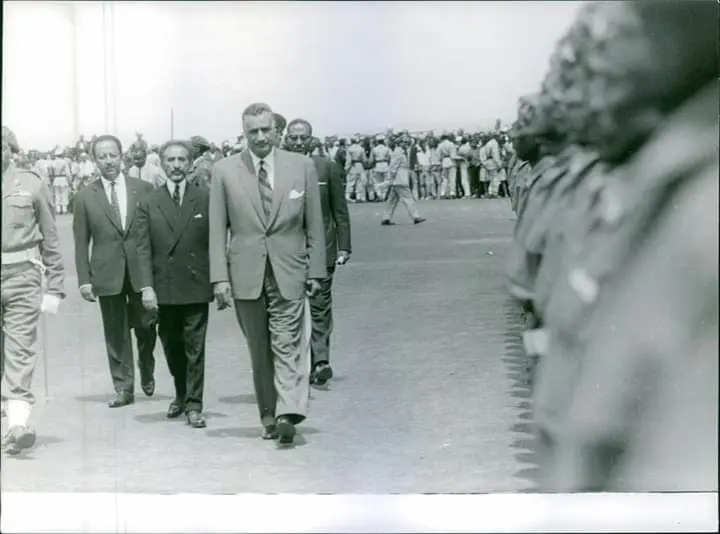 Formative Conference of the Organization of African Unity with King Haileslasse and Egyptian President Gamal Abdul Nasser