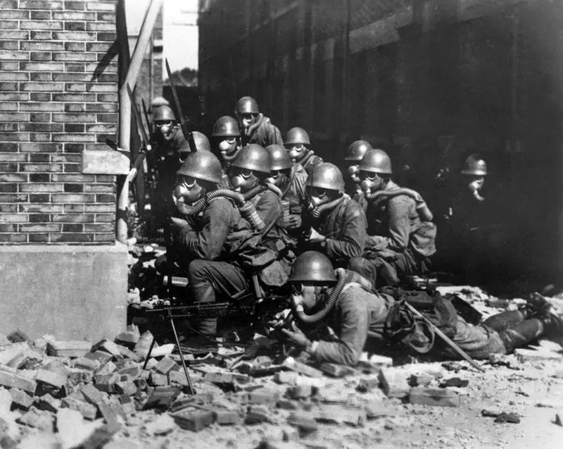 Japanese Troops Fighting in Shanghai