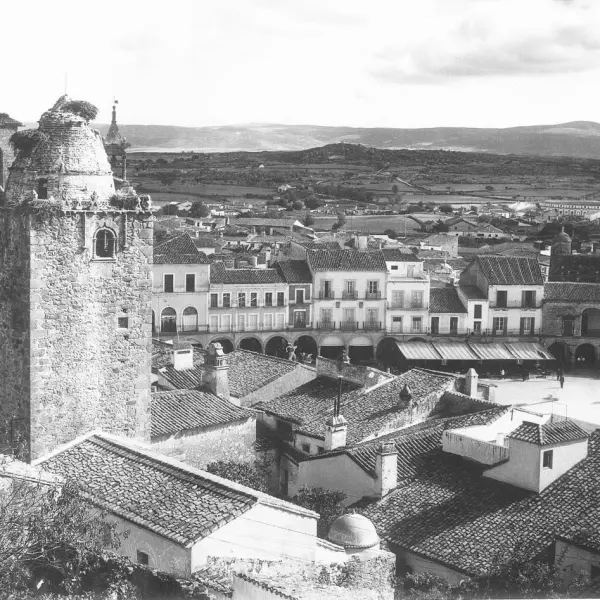 Vista parcial de la Plaza Mayor