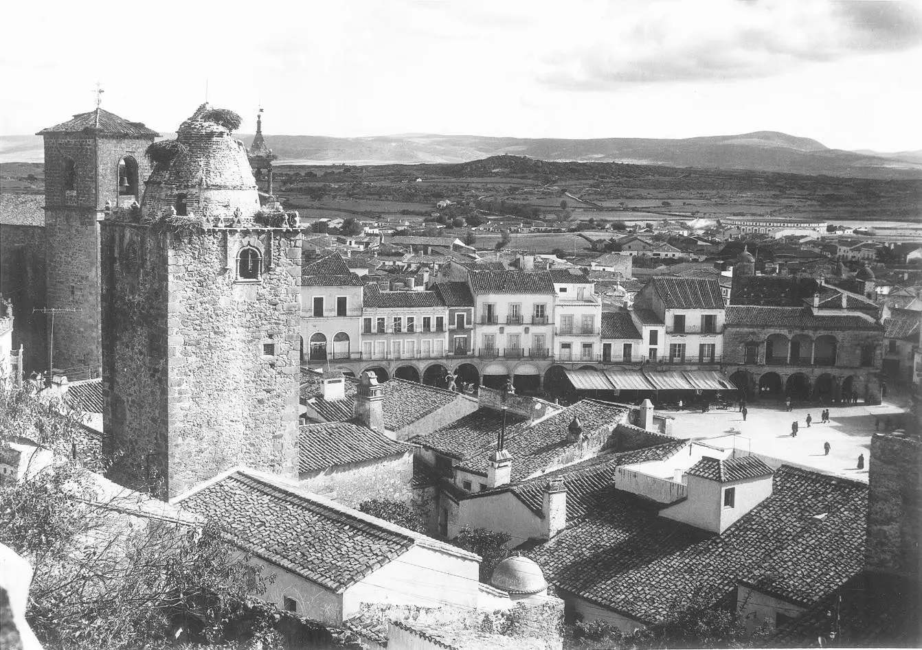 Vista parcial de la Plaza Mayor