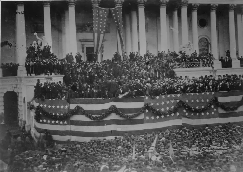 Inauguration of President Ulysses S. Grant, Capitol building steps