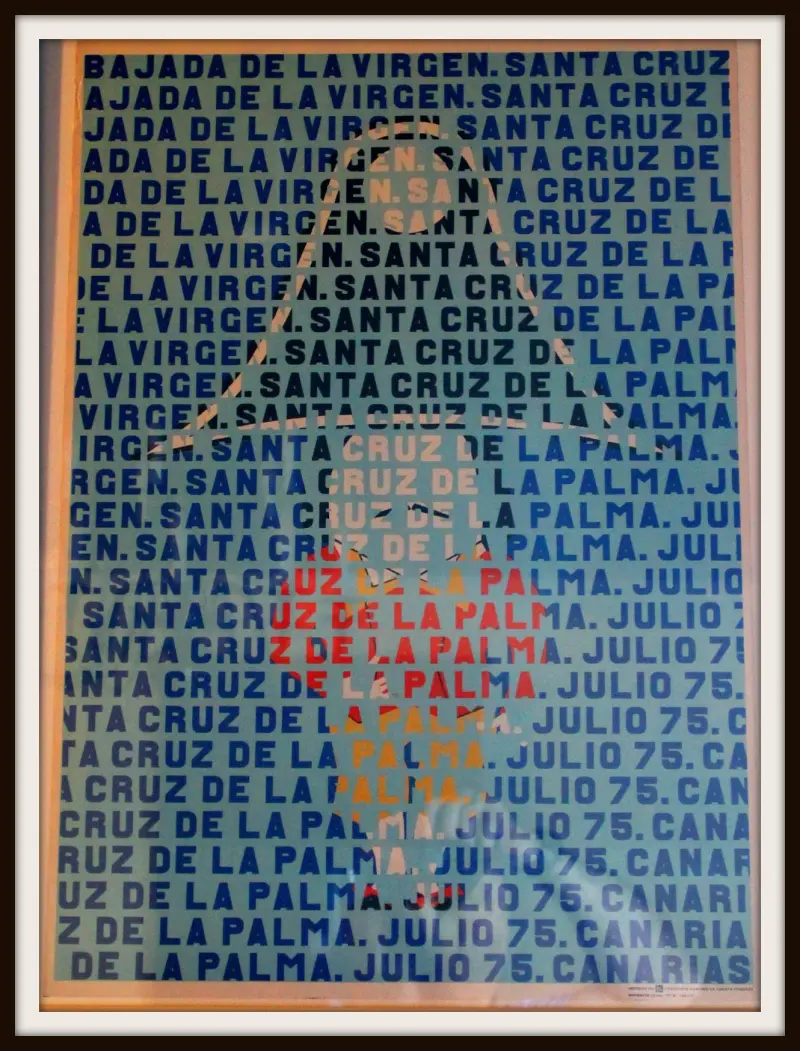 Cartel Bajada de La Virgen 1975