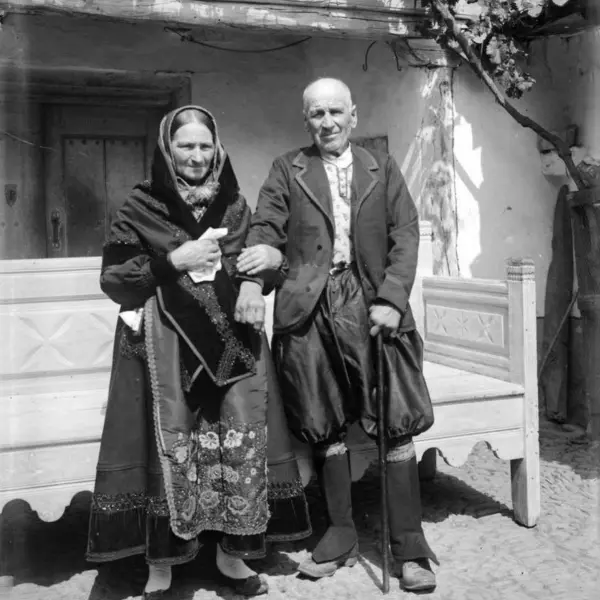 Retrato de una pareja de ancianos