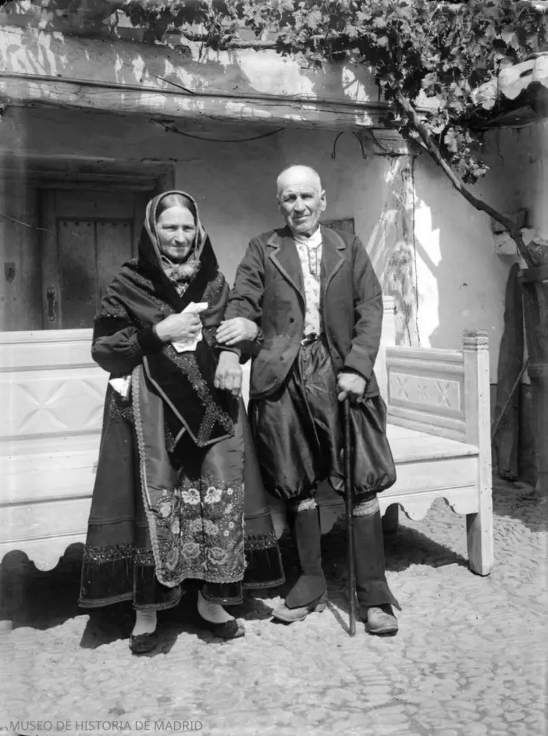 Retrato de una pareja de ancianos