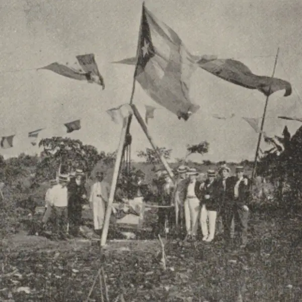 Colocación de las primeras piedras 