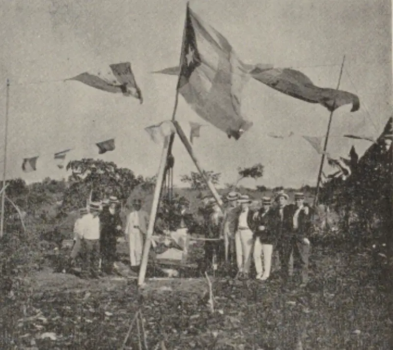 Colocación de las primeras piedras 