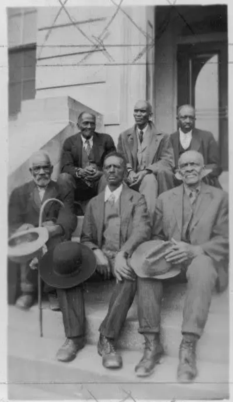 Attendants at Old Slave Day