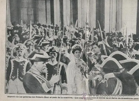 Boda de Alfonso XIII y Victoria Eugenia.