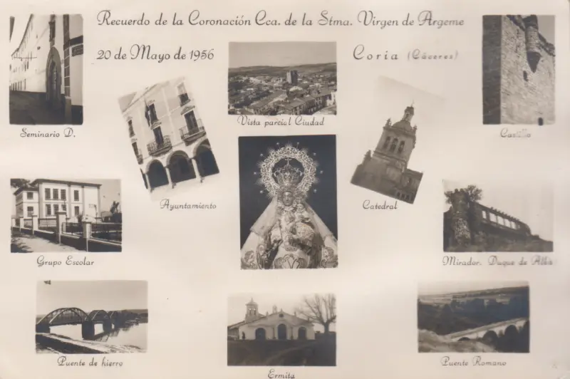 POSTAL DE LA CORONACIÓN VIRGEN DE ARGEME