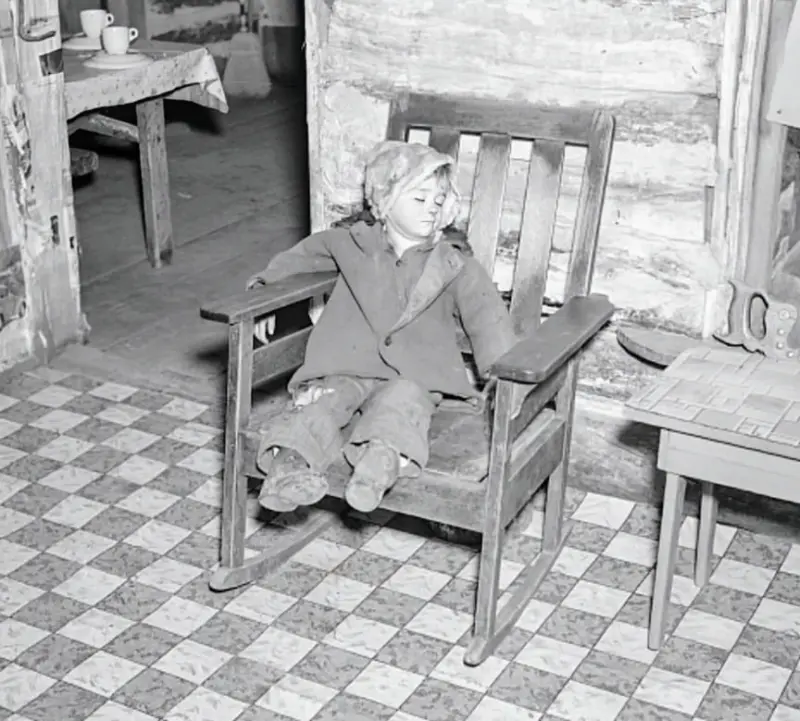 One of Mrs. Bodray"s children asleep