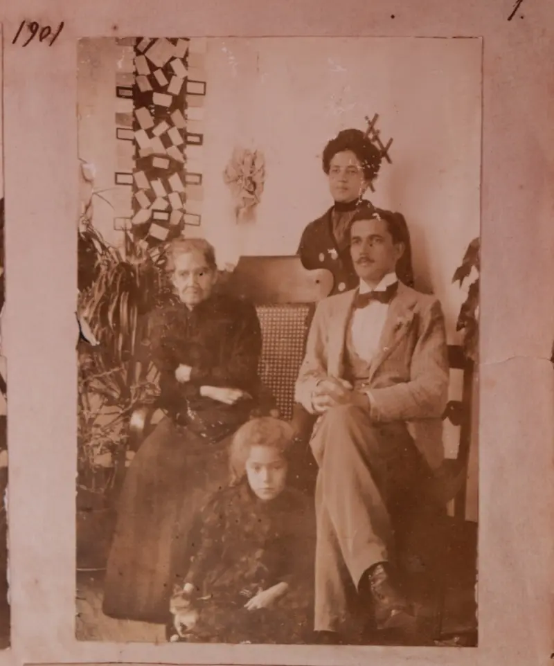 Miguel Ángel Díaz Díaz con familia