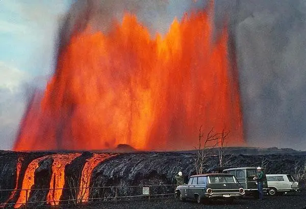 Lava Fountain in Hawaii