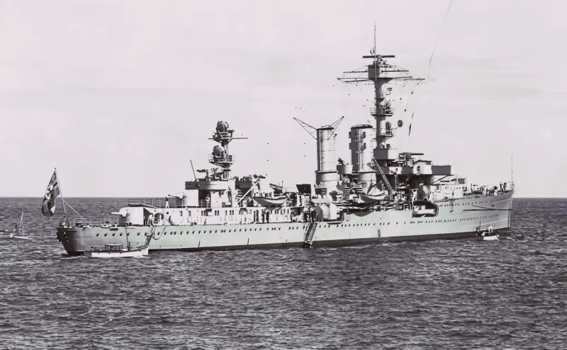  "Emden" fondeado en Santa Cruz de La Palma