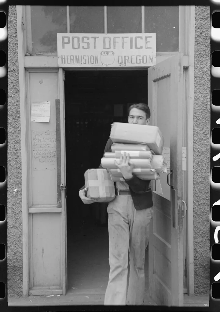 Coming out of post office