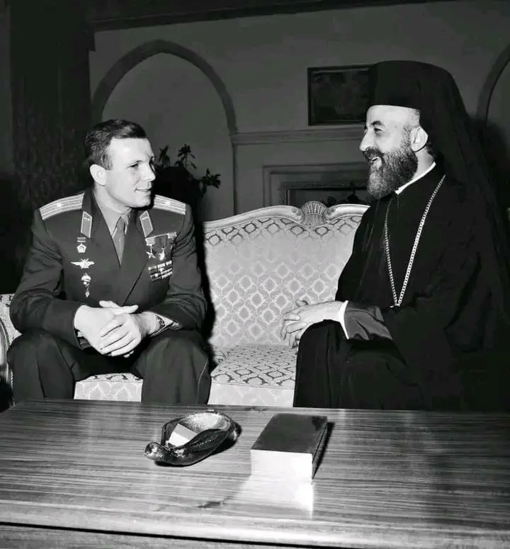Meeting between Yuri Gagarin and Archbishop Makariy