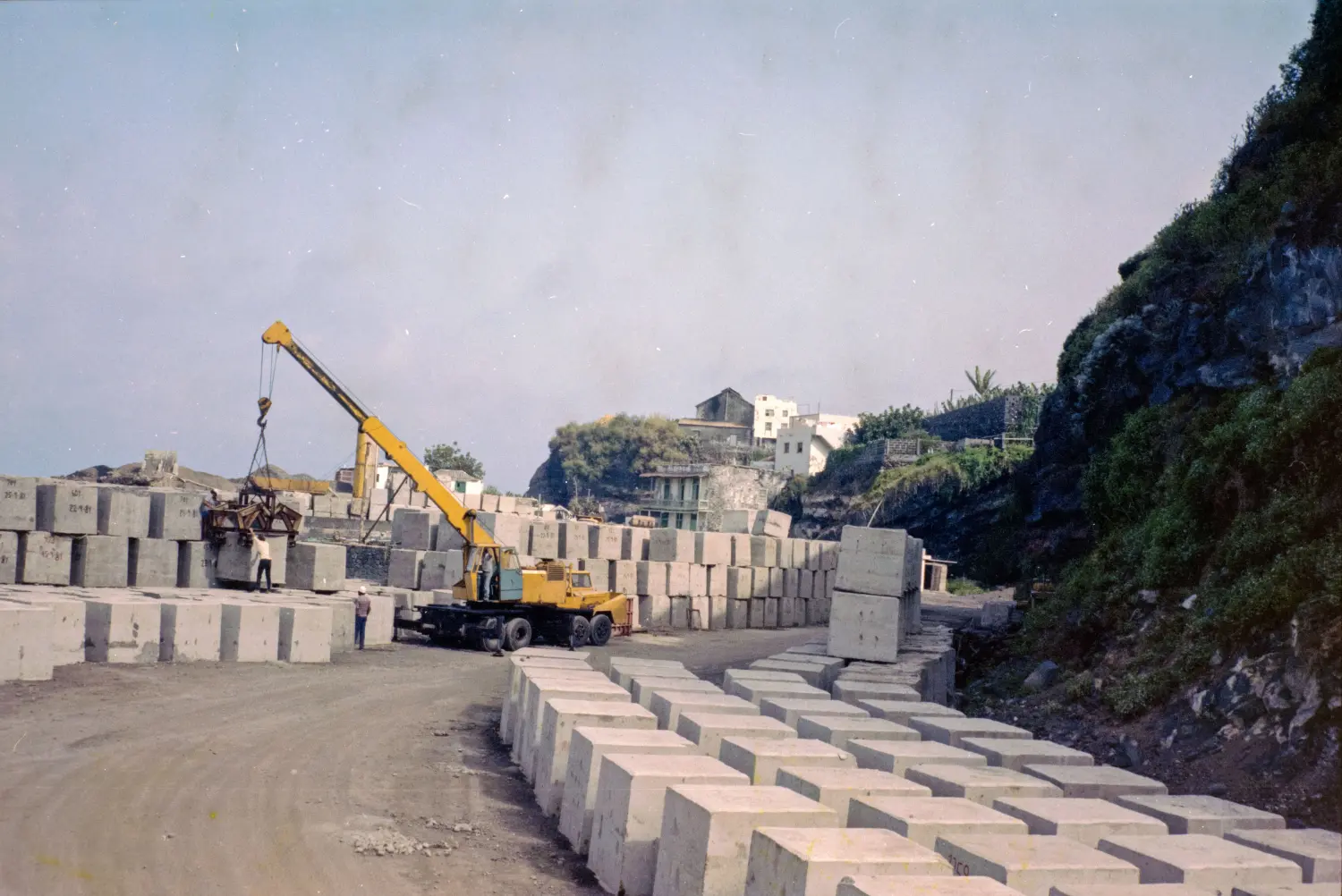 Puerto Espíndola en construcción