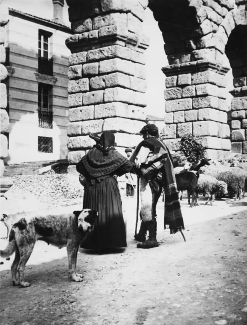 Pastores en el Acueducto.