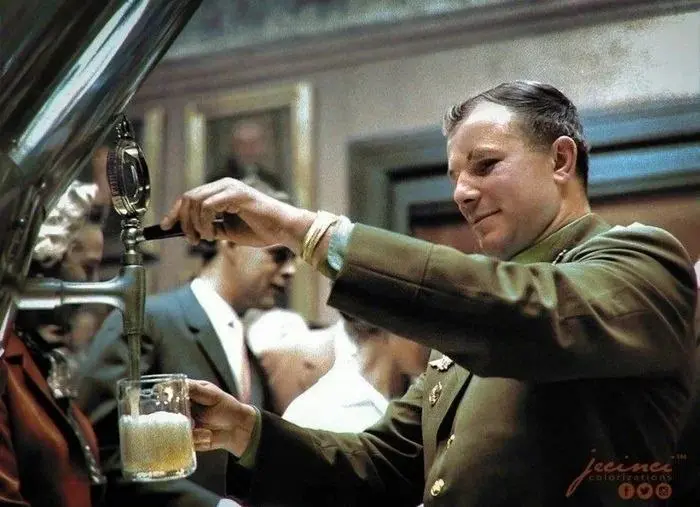 Yuri Gagarin at the Carlsberg Plant