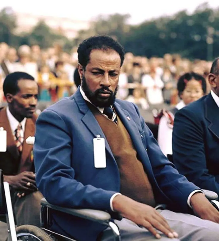 Abebe Bikila at the Munich 1972 Opening Ceremony