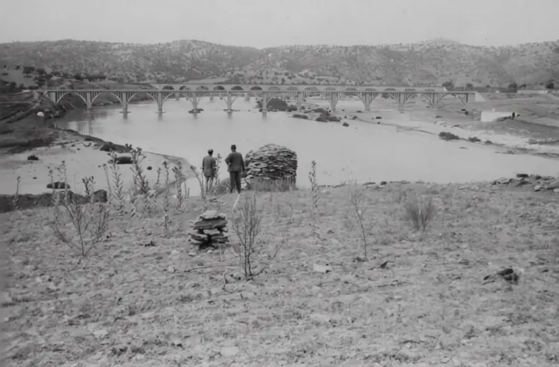 Vista de los puentes de Alconétar.