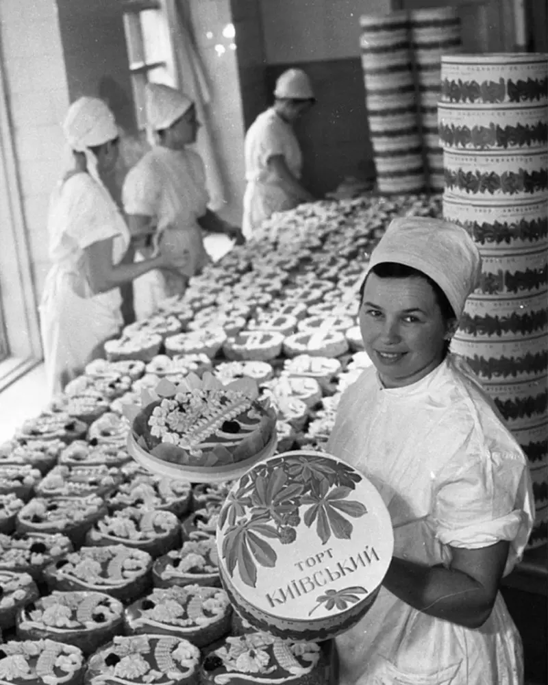 In the Biscuit Shop of a Confectionery Factory