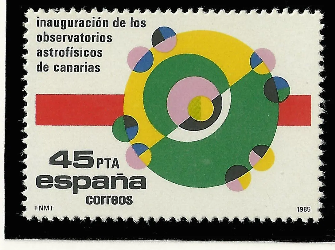 Sello inauguración del Roque de Los Muchachos