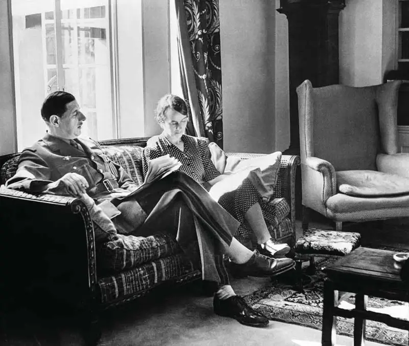  Charles De Gaulle y su mujer, Yvonne