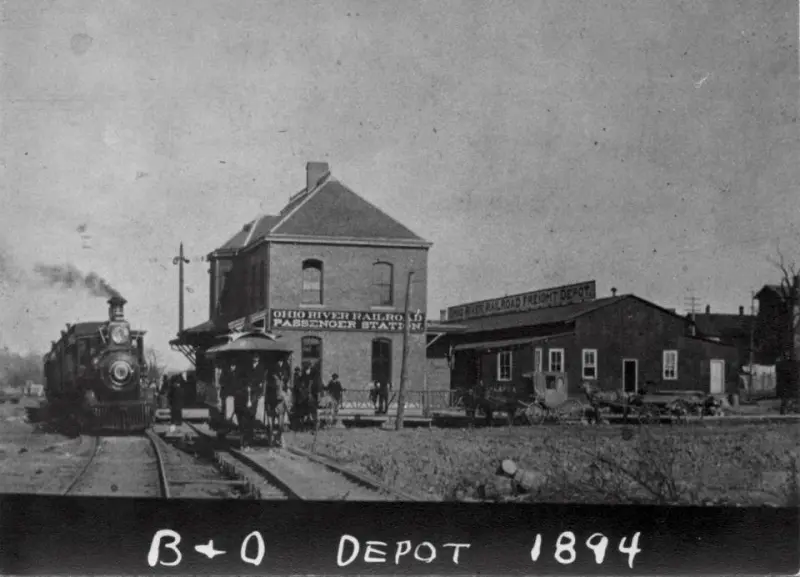 The old Ohio River Railroad Depot 