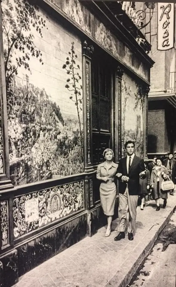 Debbie Reynolds y Gustavo Rojo 