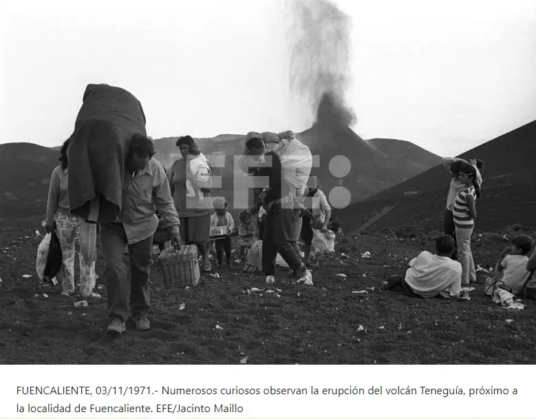 Erupción volcán Teneguía.