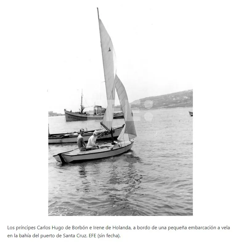 Príncipes Carlos Hugo e Irene de Holanda en La Palma