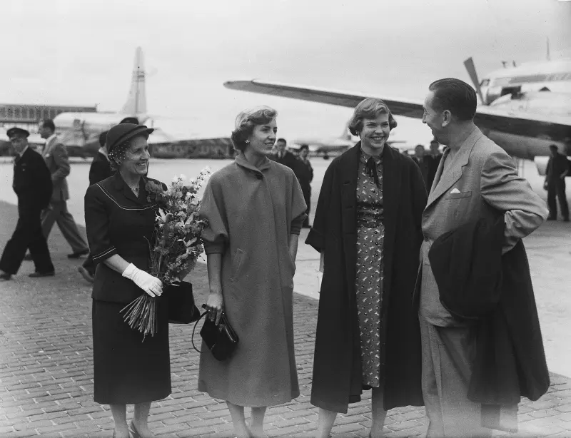 Walt Disney family at Schiphol Airport