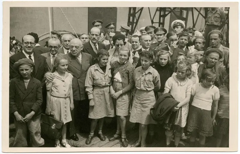 Expedición de niños refugiados polacos